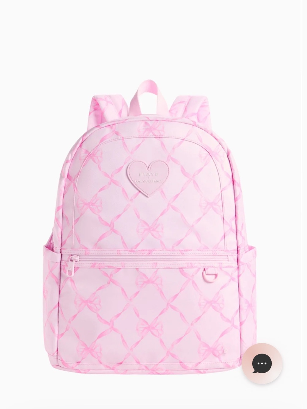 STATE Pink Bow-Pattern Backpack - STATE